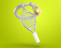 Porte Clés Tennis Argenté