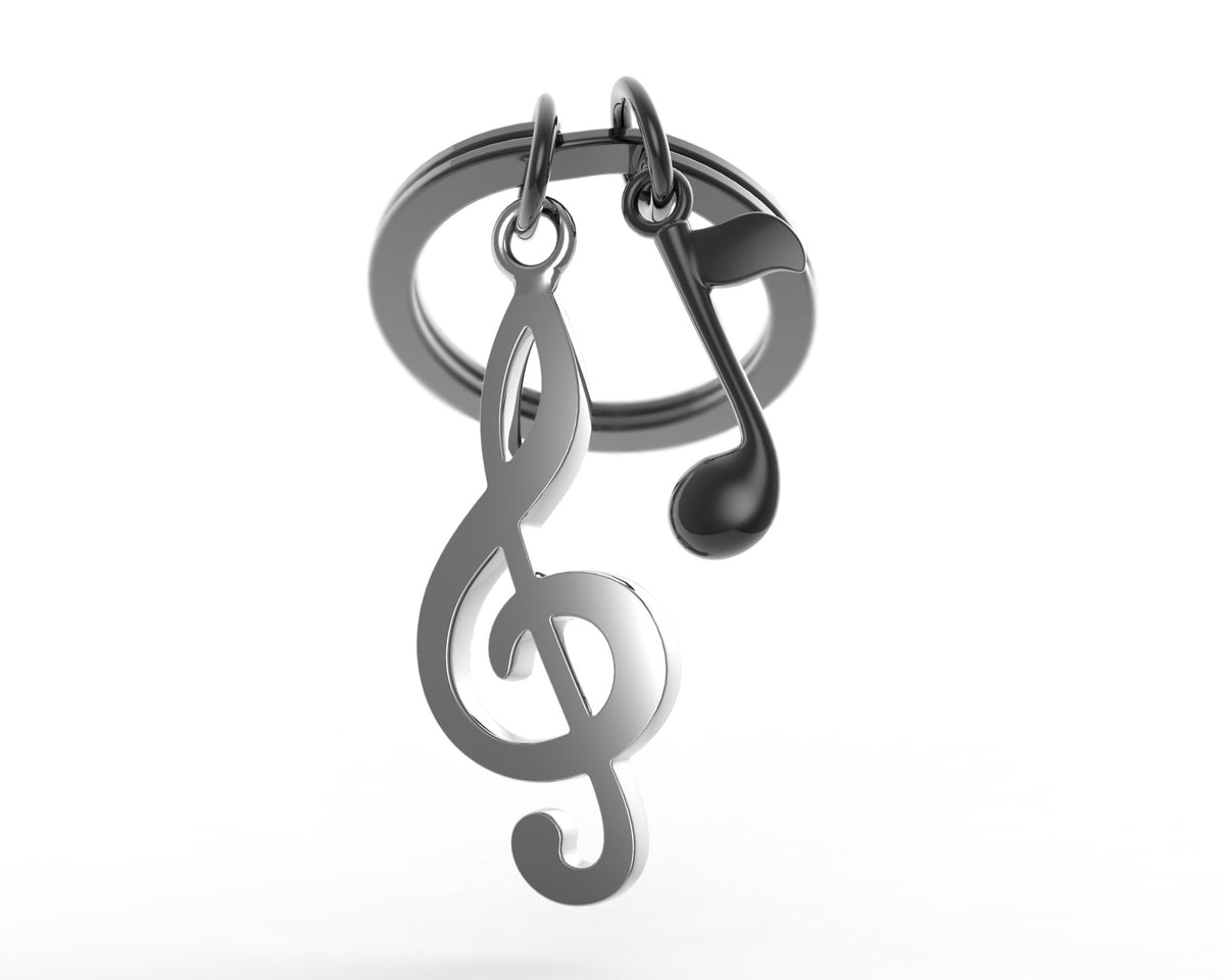 Porte Clés Note de Musique Noire