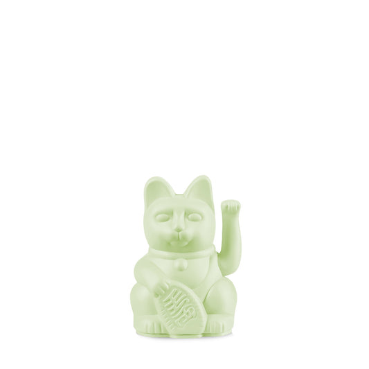 Mini gato de la suerte verde claro