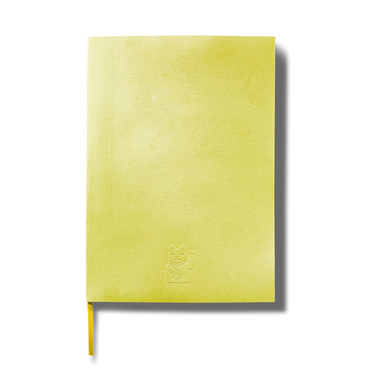 Notebook de bate -papo de personagem amarelo