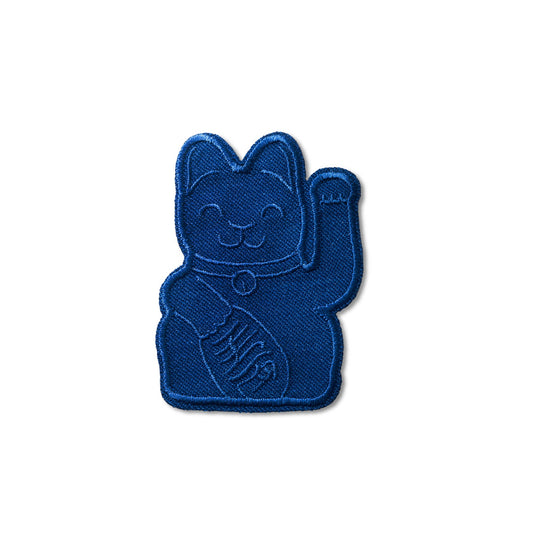 Patch de gato azul escuro Lucky