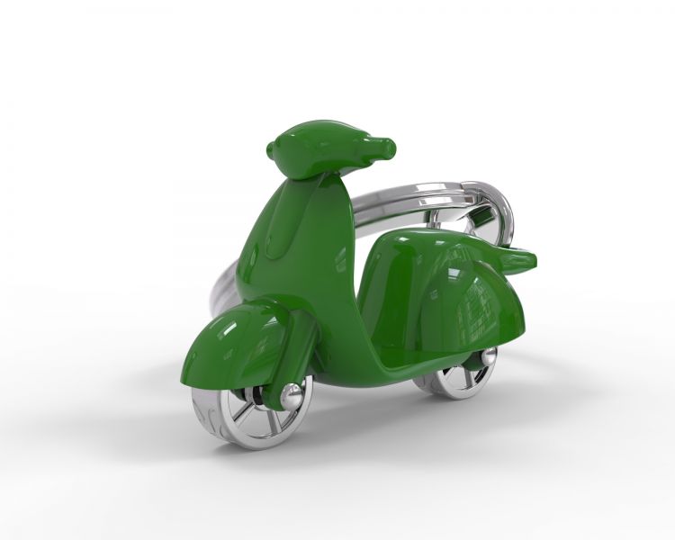 Porte Clés Scooter Vert