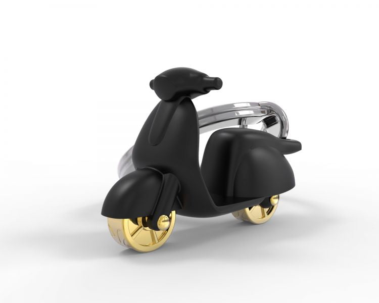 Porte Clés Scooter Noir Mat