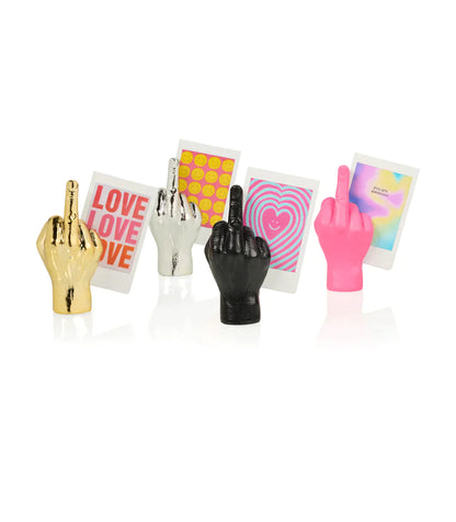 F**k Hand Magnetic Photo Holder - Pink