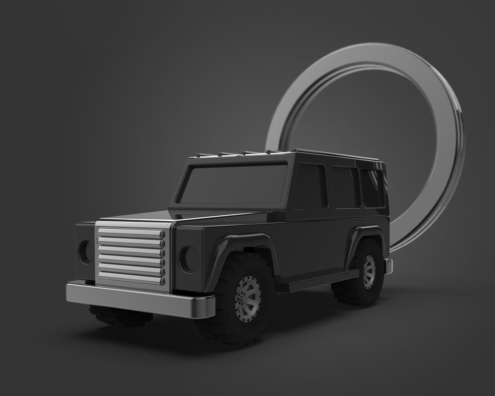 4x4 off-road key ring