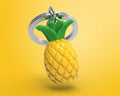 Schlüsselanhänger Ananas