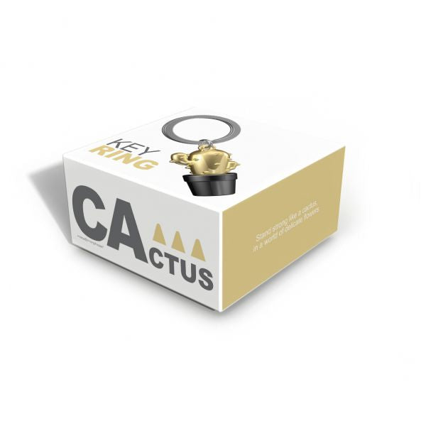 Porta-chaves Cactus Dourado