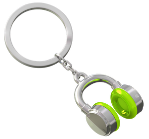 Porte Clés Casque Vert