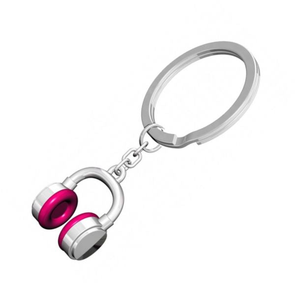 Porte Clés Casque Rose