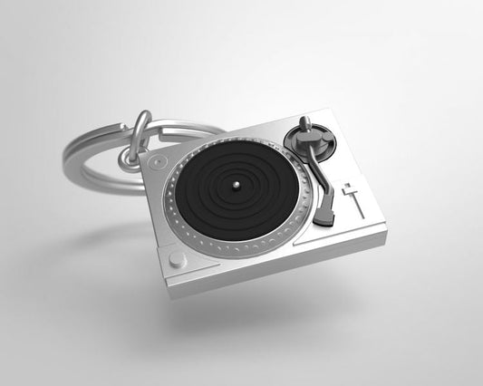 Porte clés Platine Vinyle Argentée Meta[l]morphose | Boutique d'objets cadeaux designs kokochao.com