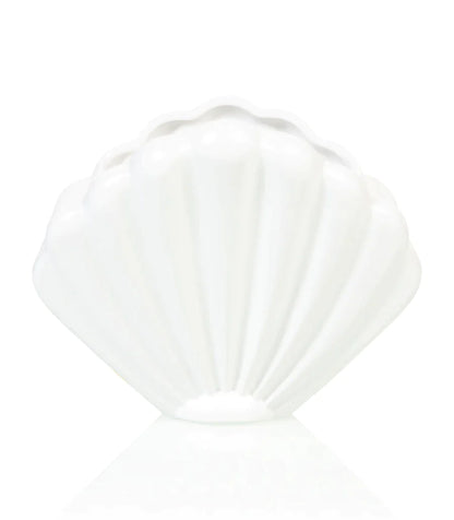 White shellfish flower pot