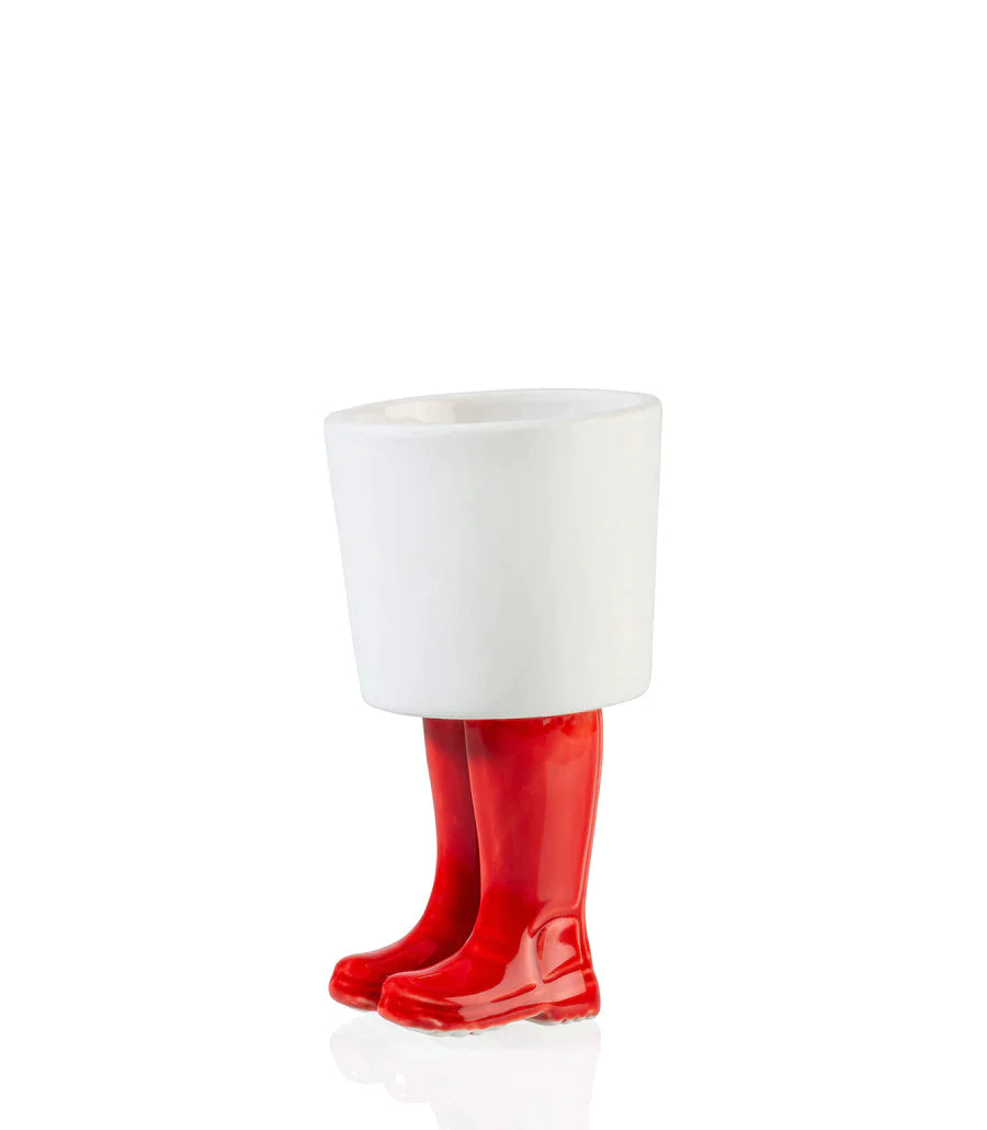 Pot de fleur Bottes Wellington Rouge