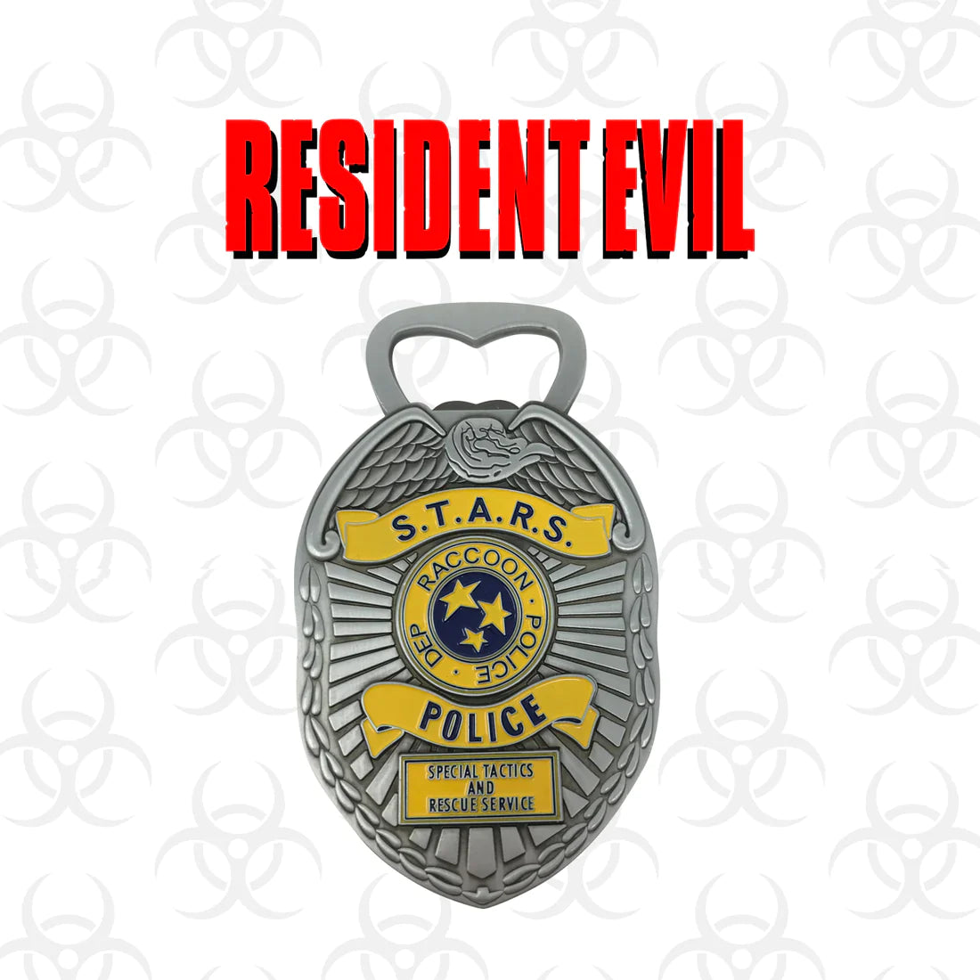 Resident Evil STARS Insignia de policía Abrebotellas