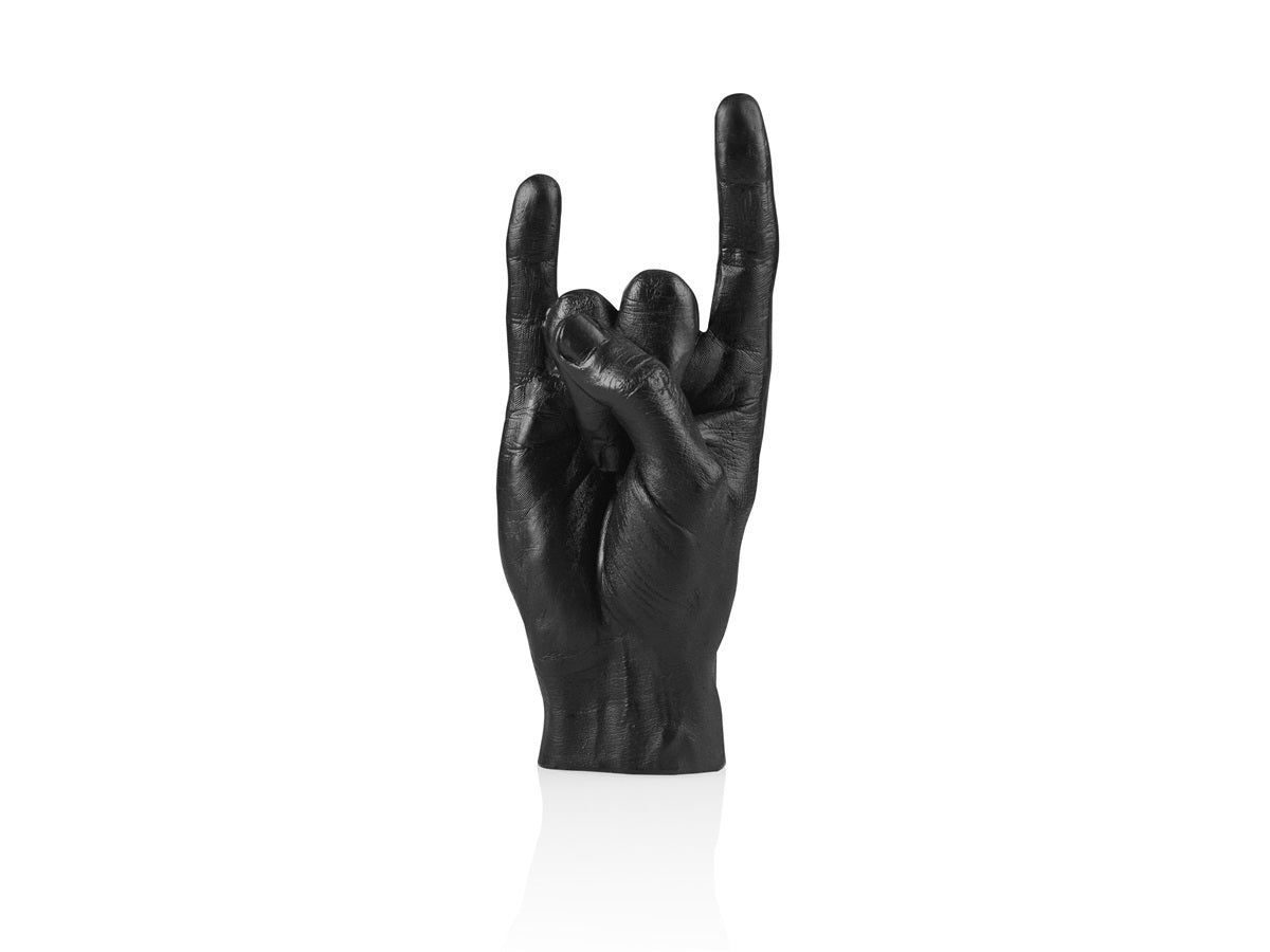 Escultura Hand You Rock - Negro