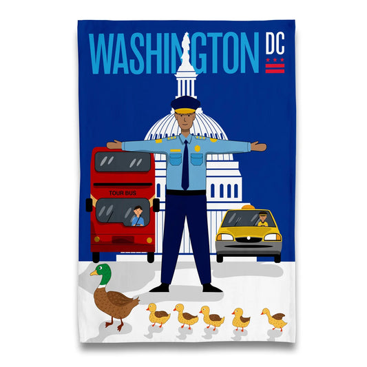 Paño de cocina del Capitolio de los Estados Unidos de Washington DC con patos