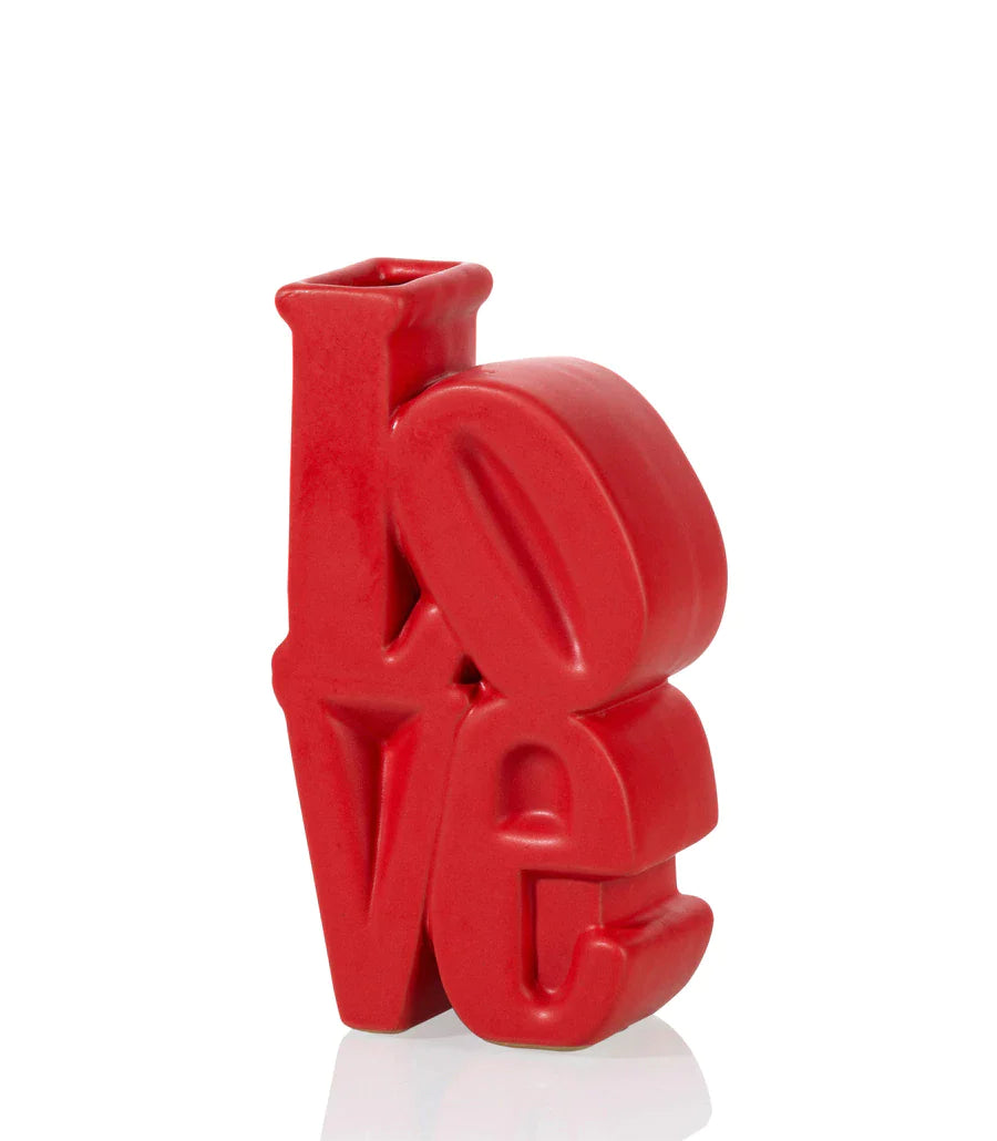 Vaso de amor vermelho