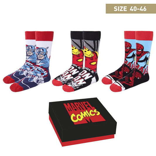 Pack 3 Pairs of Marvel Socks - Avengers 