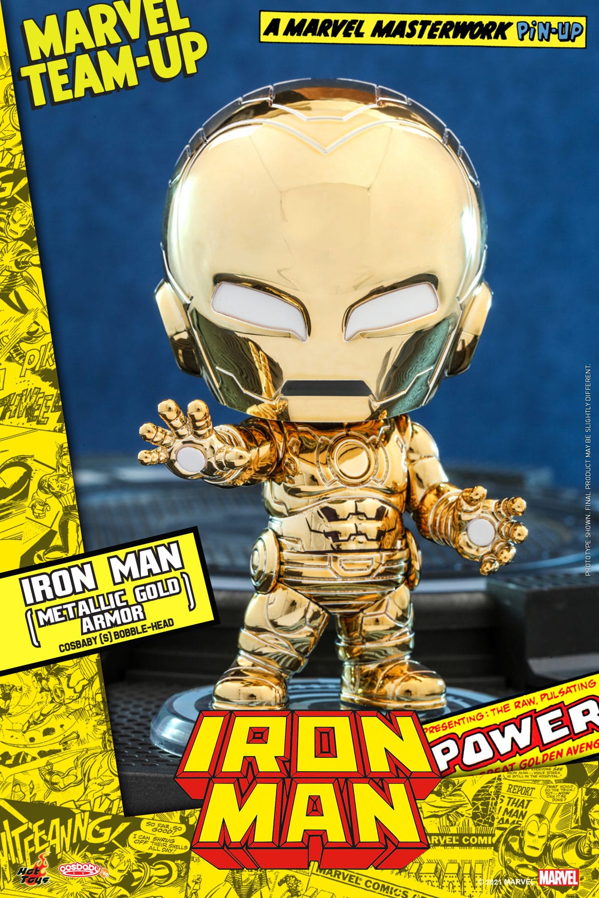 Iron Man (Metallic Gold Armor) Cosbaby 