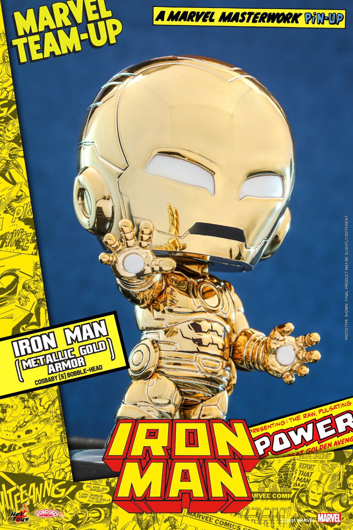 Iron Man (Metallic Gold Armor) Cosbaby 