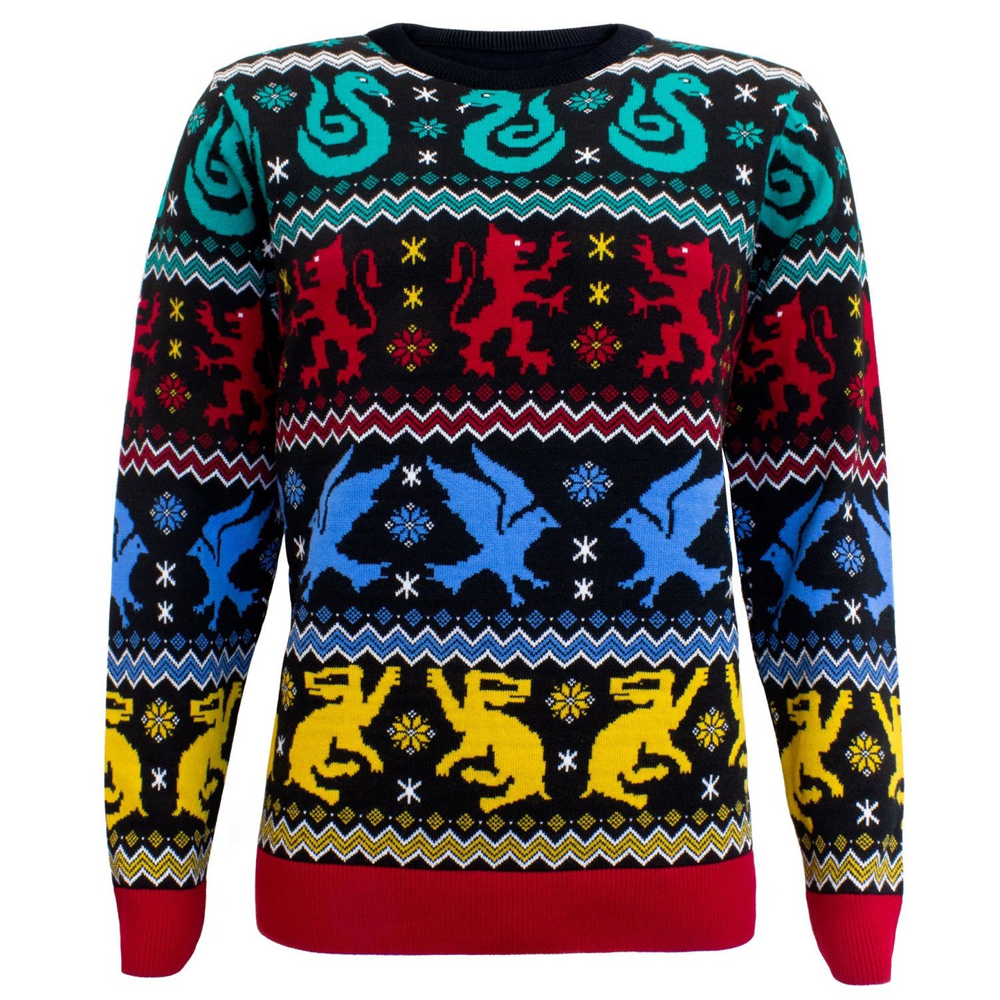 Pull de Noël Maisons Poudlard Harry Potter Heroes Inc | Sweatshirt Christmas Jumper Pattern Funko