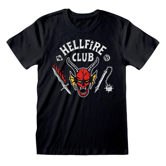 T-Shirt Hellfire Club Noir Stranger Things Netflix Heroes Inc Funko