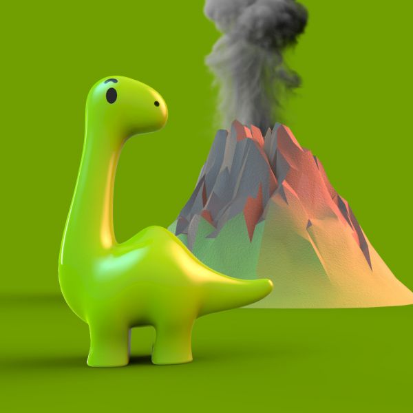 Porta -chave do dinossauro