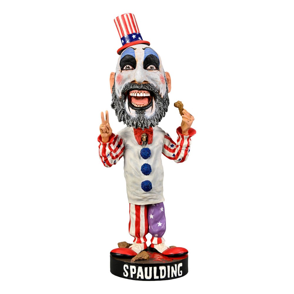 Figurine Bobble Head Capitaine Spaulding La Maison des mille morts Head Knocker NECA Funko